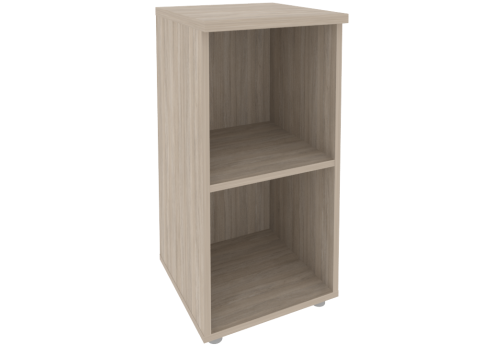 Стеллаж низкий узкий, цвет дуб аттик