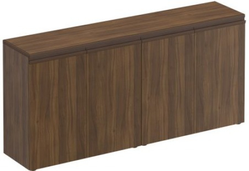 Шкаф для документов низкий закрытый Фиеста, цвет орех