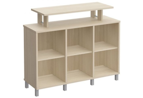 Стеллаж низкий с надстройкой Сидней, цвет дуб шамони