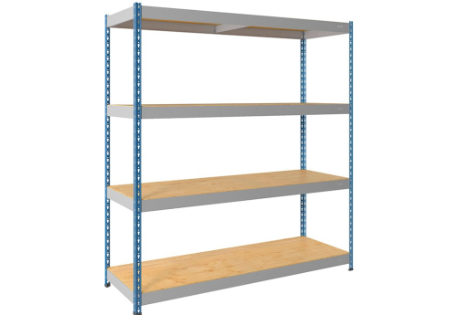 Стеллаж СФ1186, цвет серый + синий