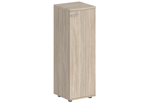 Шкаф средний с задней стенкой ЛДСП правый Индиго Вуд, цвет дуб светлый