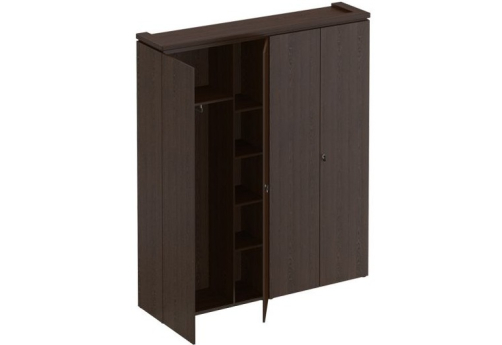 Шкаф комбинированный (для одежды + для документов) Фиеста, цвет дуб черный
