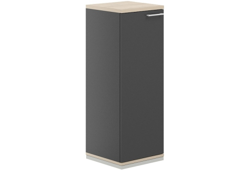 Шкаф левый 3 уровня Фламинго, цвет антрацит + акация