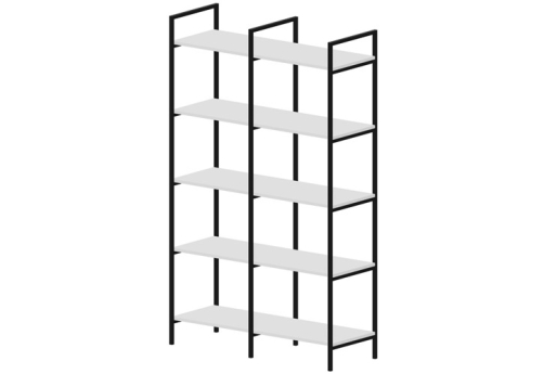 Стеллаж 2 секции Киви, цвет белый