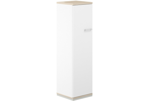 Шкаф левый 4 уровня Фламинго, цвет белый + акация