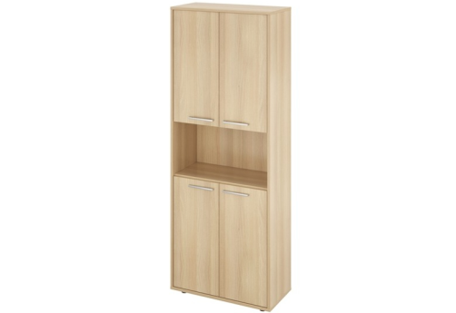 Шкаф высокий широкий с нишей, цвет акация