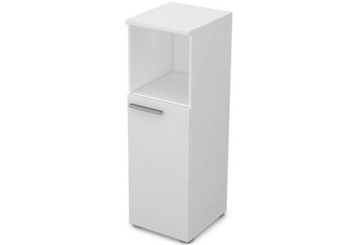 Пенал средний (1 открытая полка) Платинум Персонал, цвет белый премиум