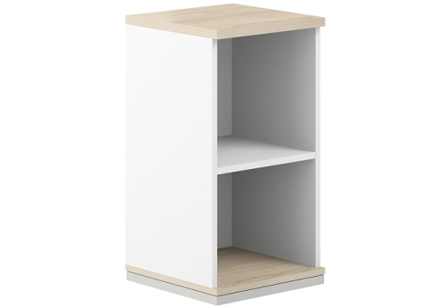 Стеллаж 2 уровня Фламинго, цвет белый + акация