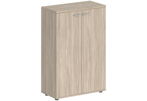 Шкаф средний 2 двери с задней стенкой HDF Индиго Вуд, цвет дуб светлый