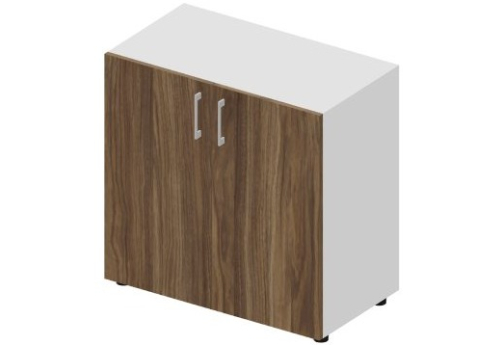 Шкаф низкий закрытый Киви, цвет орех