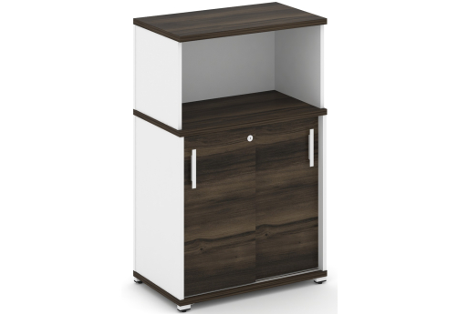 Шкаф-купе опорный/приставной с надставкой низкой Динен, цвет дуб мали-белый