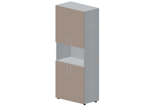 Шкаф высокий с нишей Киви, цвет тортора