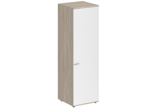 Гардероб с задней стенкой HDF правый Индиго Вуд, цвет дуб светлый + белый