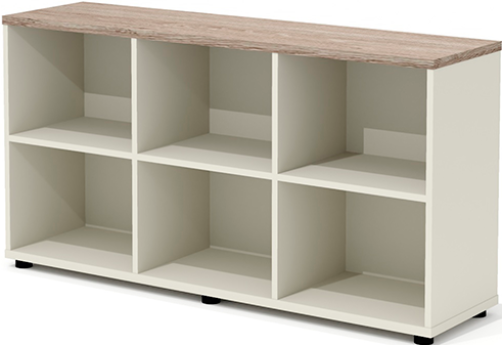 Стеллаж объединяющий Некста, цвет дуб + беж