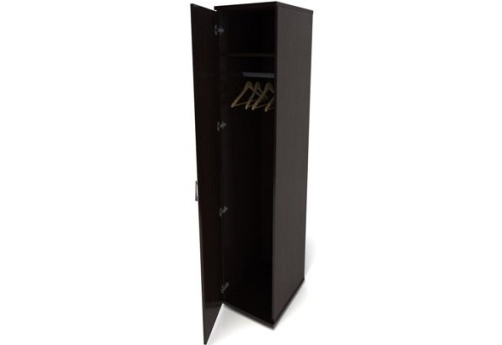 Шкаф для одежды узкий, цвет венге