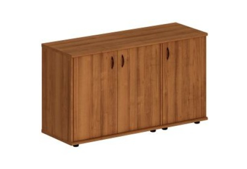 Шкаф комбинированный низкий (закрытый + закрытый узкий) Мансберг, цвет орех