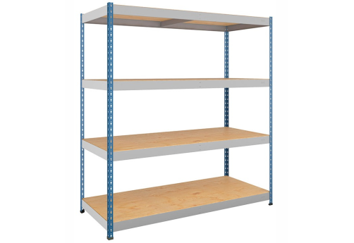 Стеллаж СФ1188, цвет серый + синий