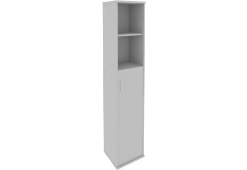 Пенал высокий (2 открытые полки) правый, цвет серый