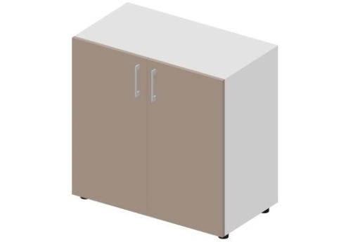 Шкаф низкий закрытый Киви, цвет тортора