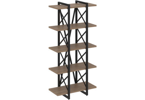 Стеллаж Европа, цвет дуб аризона + черный