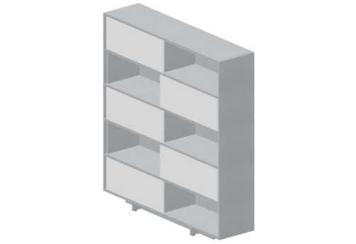 Шкаф-купе Кристо Директ, цвет белый + титан