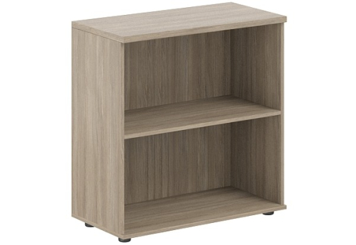 Стеллаж/корпус шкафа низкого с задней стенкой ЛДСП 16 мм Индиго Вуд, цвет дуб темный