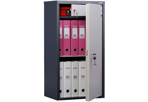 Шкаф бухгалтерский МФ1005, цвет графит + светло-серый