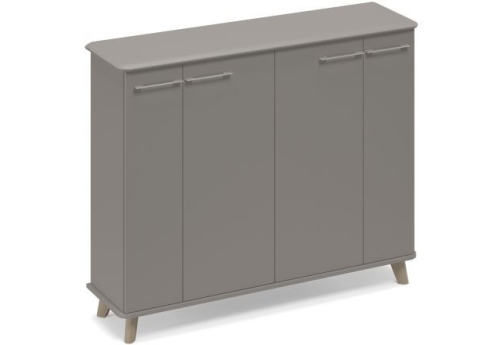 Шкаф средний закрытый Види Вуд, цвет мокко