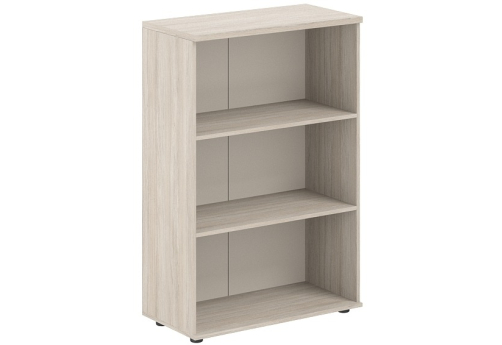 Стеллаж/корпус шкафа среднего с задней стенкой HDF Индиго Вуд, цвет дуб светлый