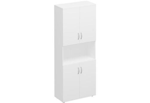 Шкаф для документов с нишей Прайм, цвет белый