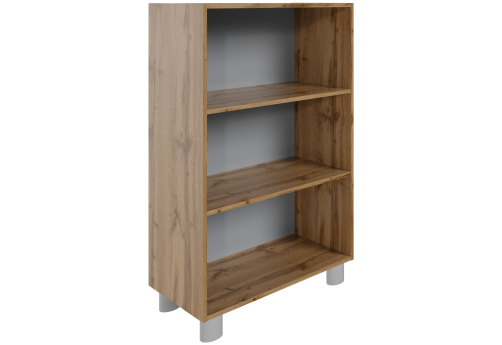 Стеллаж широкий средний Спарта, цвет дуб вотан + оникс