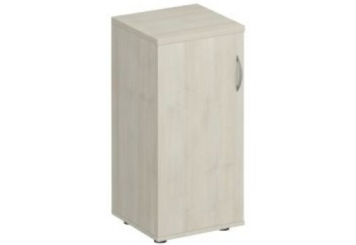 Шкаф для документов низкий узкий закрытый Прайм, цвет шамони светлый