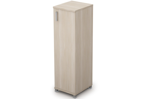 Шкаф средний узкий закрытый Деко, цвет шамони светлый