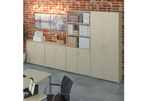 Группа шкафов Хайтек, цвет шамони светлый