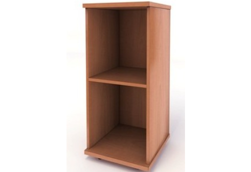 Стеллаж низкий узкий, цвет бук