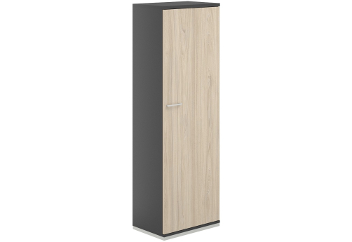 Гардероб правый Фламинго, цвет антрацит + акация