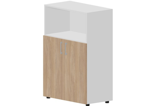 Шкаф средний с открытой полкой Киви, цвет светлый дуб