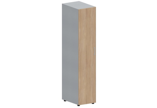 Гардероб узкий левый Киви, цвет светлый дуб