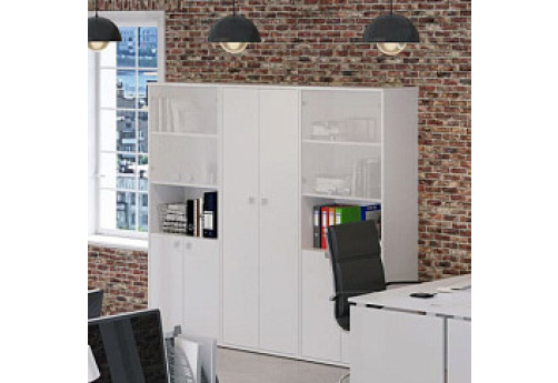 Группа шкафов Дельта, цвет белый