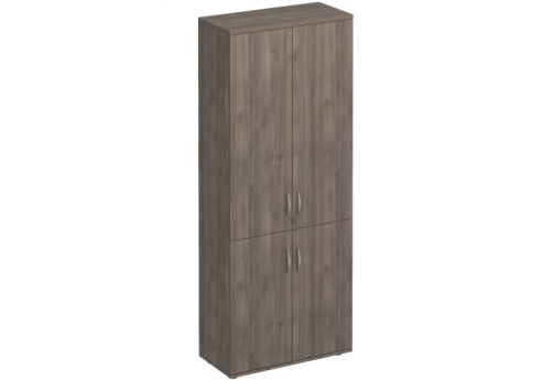 Шкаф для документов закрытый 4 двери Прайм, цвет шамони темный