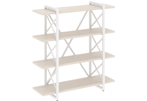Стеллаж Европа, цвет денвер светлый + белый