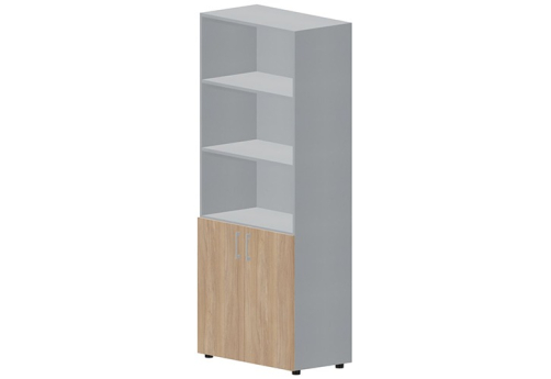 Шкаф высокий (3 открытые полки) Киви, цвет светлый дуб