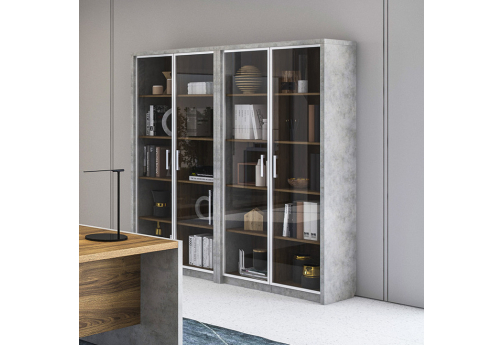 Группа шкафов Монреаль, цвет дуб + бетон