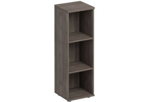 Стеллаж средний узкий Прайм, цвет шамони темный