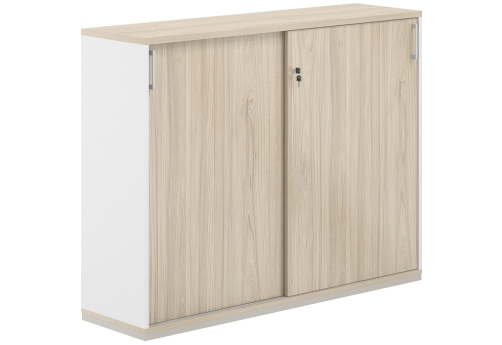 Шкаф-купе 3 уровня Фламинго, цвет белый + акация