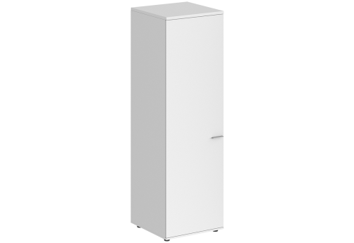 Гардероб с задней стенкой HDF левый Индиго Вуд, цвет белый