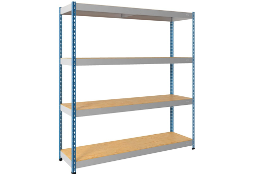 Стеллаж СФ1185, цвет серый + синий