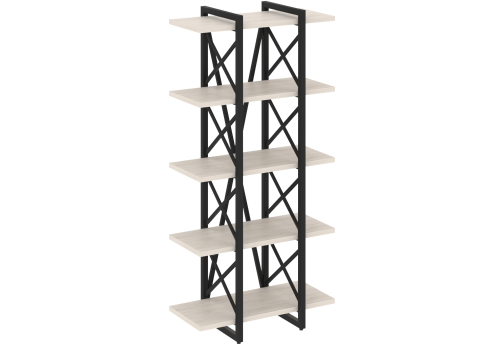 Стеллаж Европа, цвет денвер светлый + черный