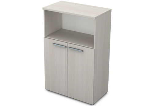 Шкаф средний (1 открытая полка) Платинум Персонал, цвет слоновая кость