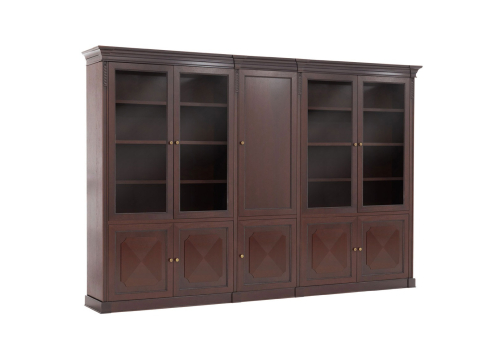 Шкаф комбинированный + деревянная дверь Бруквиль, цвет орех